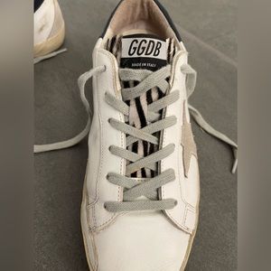 Golden Goose Superstar zebra pony hair women’s sneakers - size 9 (39)